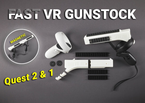 vr gaming gunstock smg mk2 3d printed